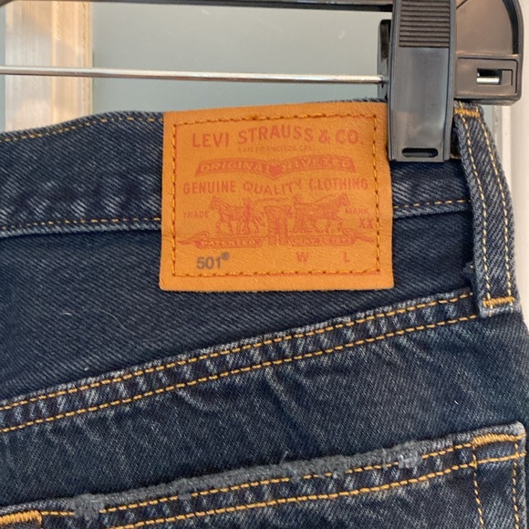 Levis 501 Wedgie Fit Denim Size 27x26 - Picture 3 of 4